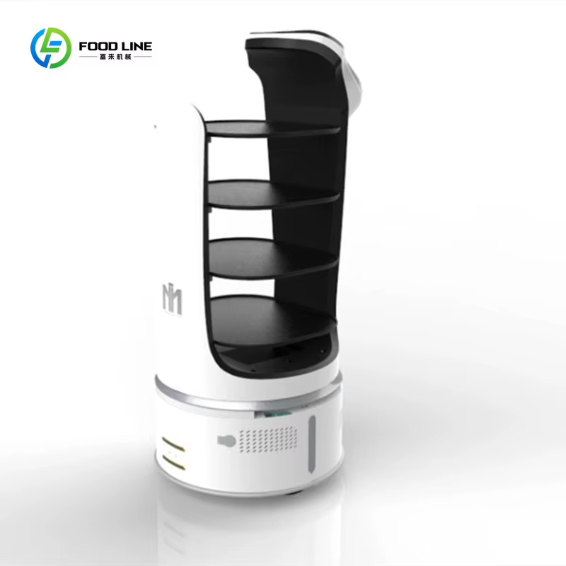 Robot de livraison alimentaire commercial intelligent personnalisé avec système d'évitement d'obstacles pour restaurants, hôtels, cafés, services de traiteur et lieux de réception