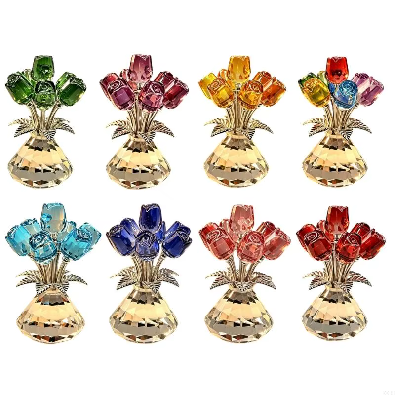 Figurines roses en colorées