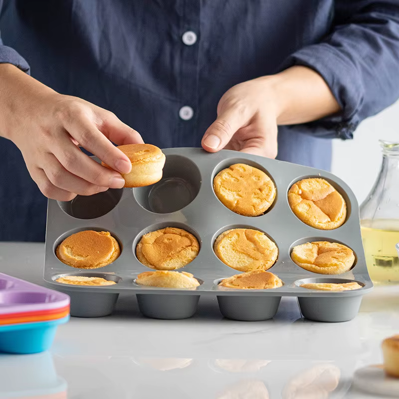 Moule de cuisson en Silicone à 12 trous pour la cuisson