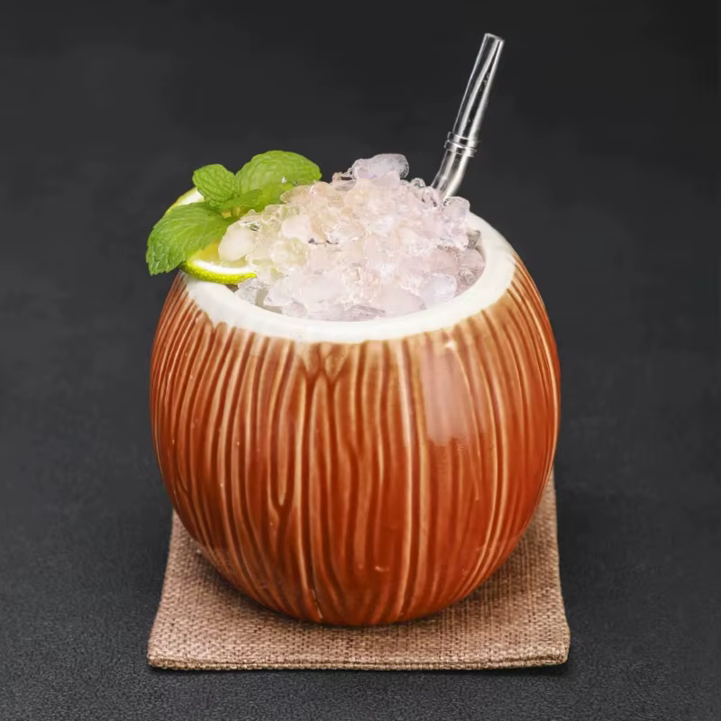Tasses Tiki Hawaïennes en Forme d'AMP