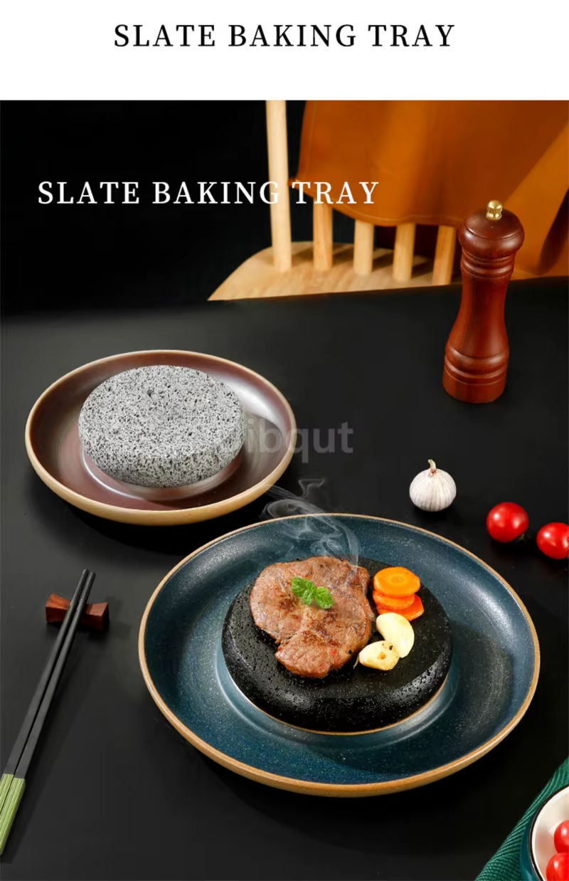 Assiette à steak en céramique créative