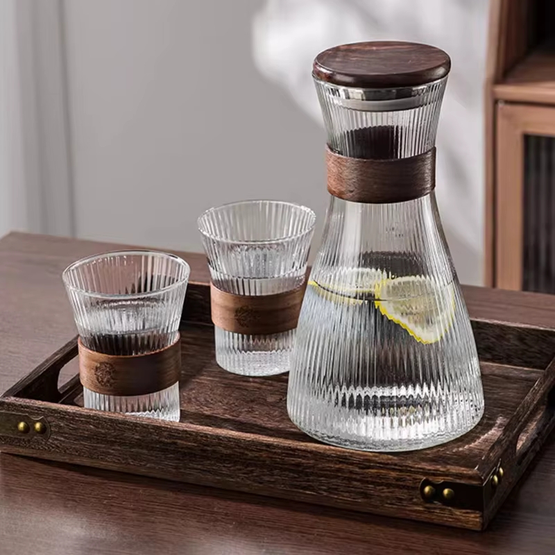 Ensemble de tasses créatives en verre résistant à la chaleur