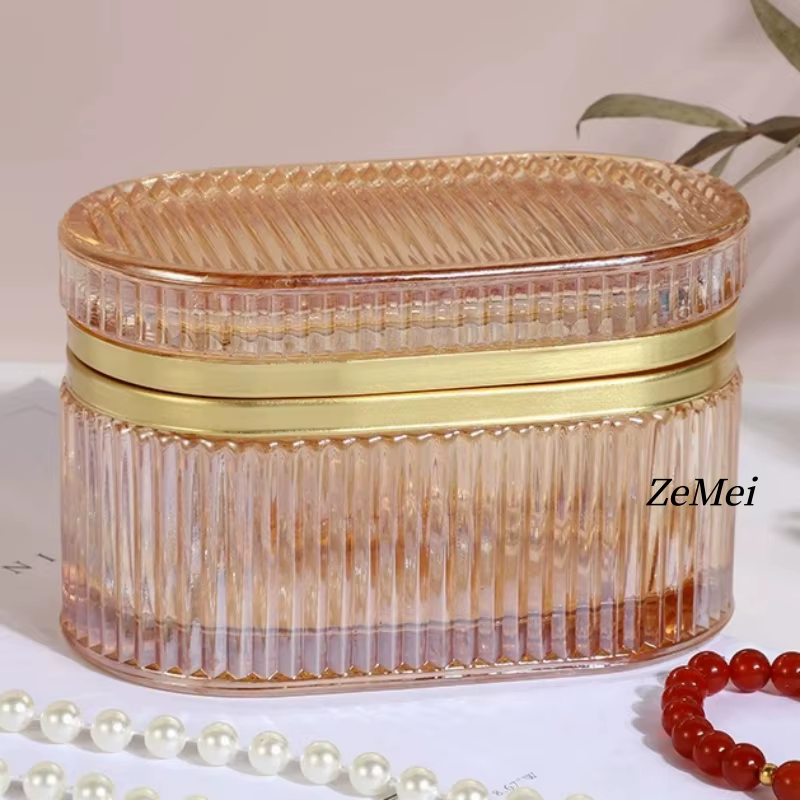 Pot de rangement en verre