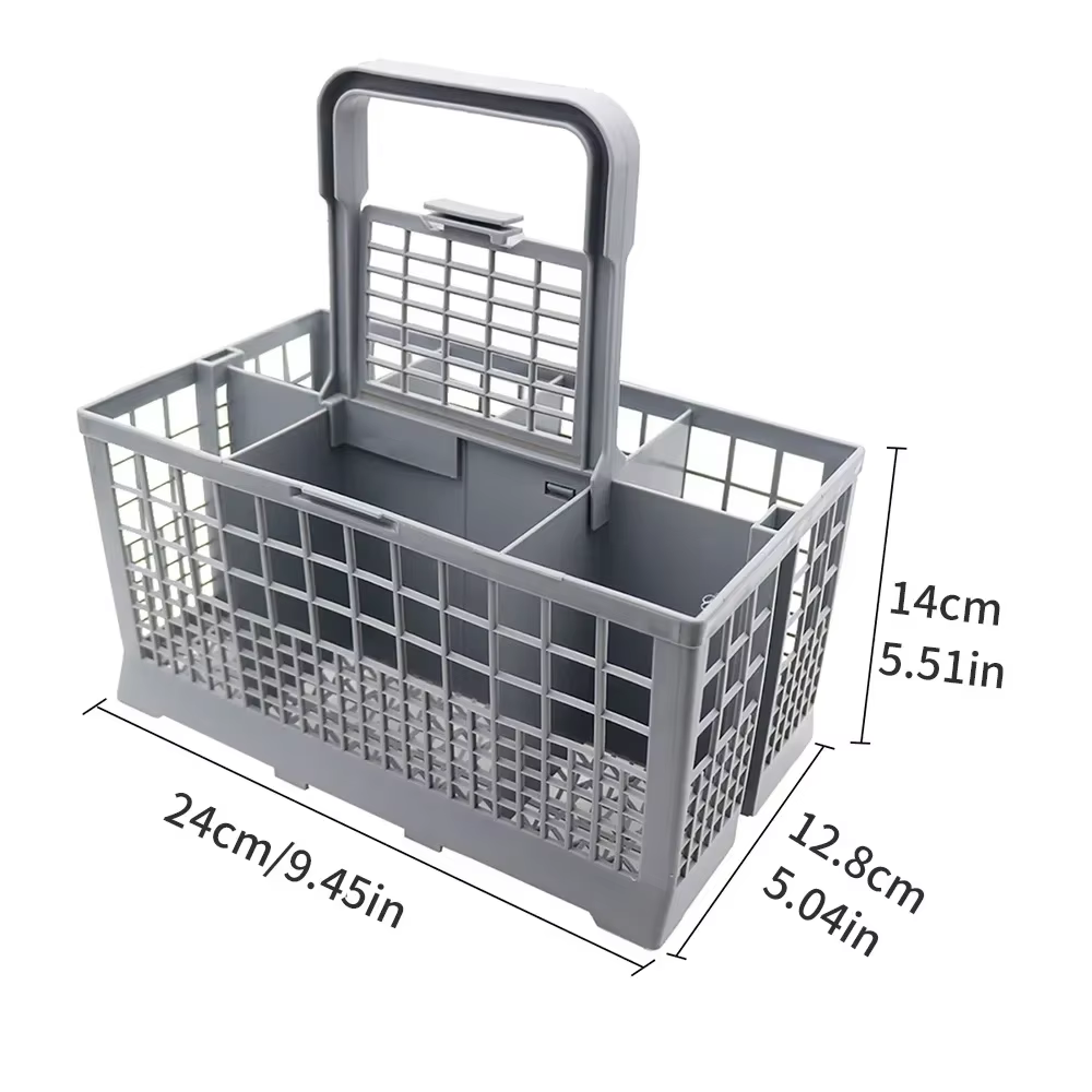 Panier à couverts compatible lave-vaisselle pour Bosch Siemens BEKO AEG Candy Kenmore Whirlpool Maytag – Boîte de rangement de cuisine