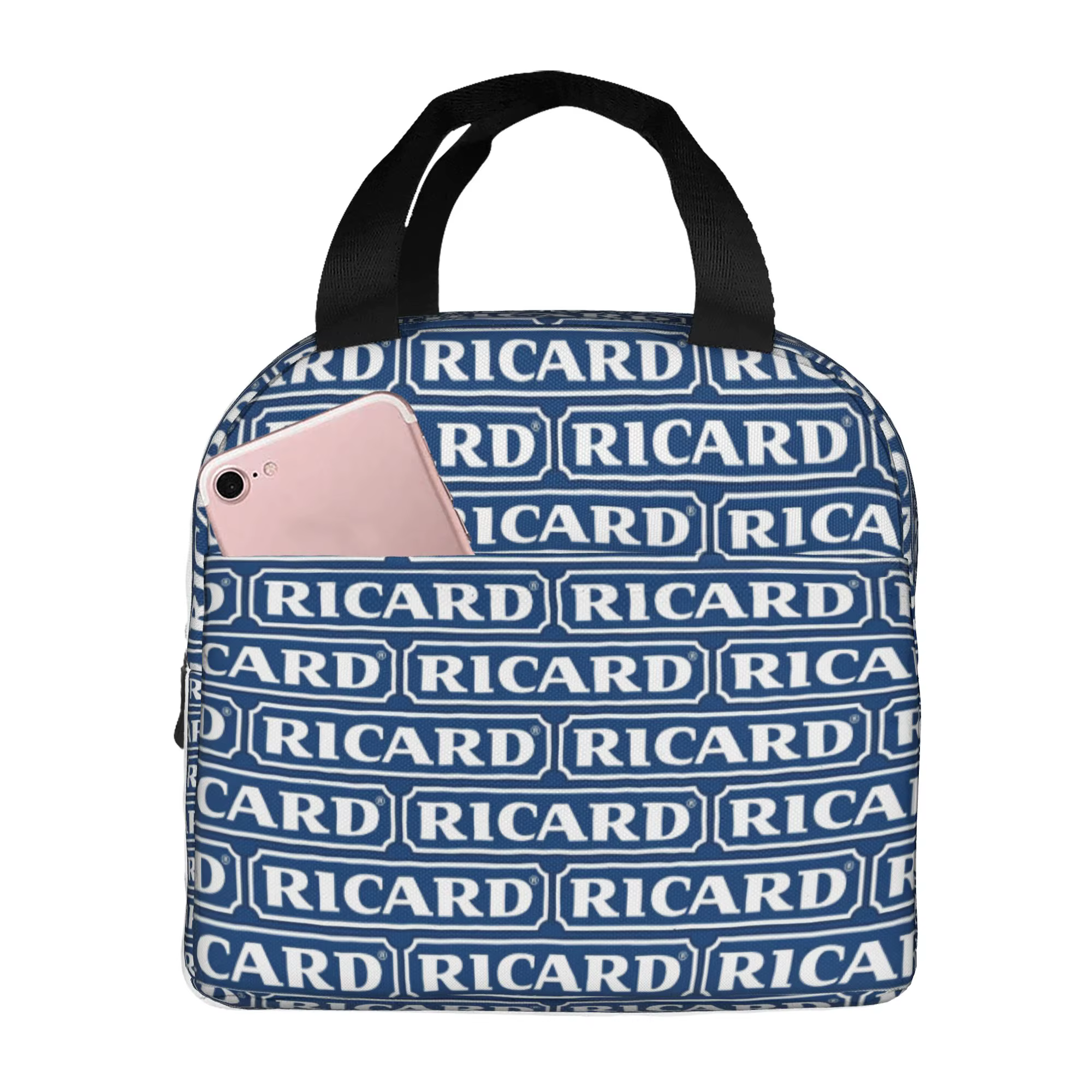 Sac à lunch avec logo Ricarded de Marseille France, boîtes à lunch isothermes pour hommes et femmes, pour le bureau des adultes
