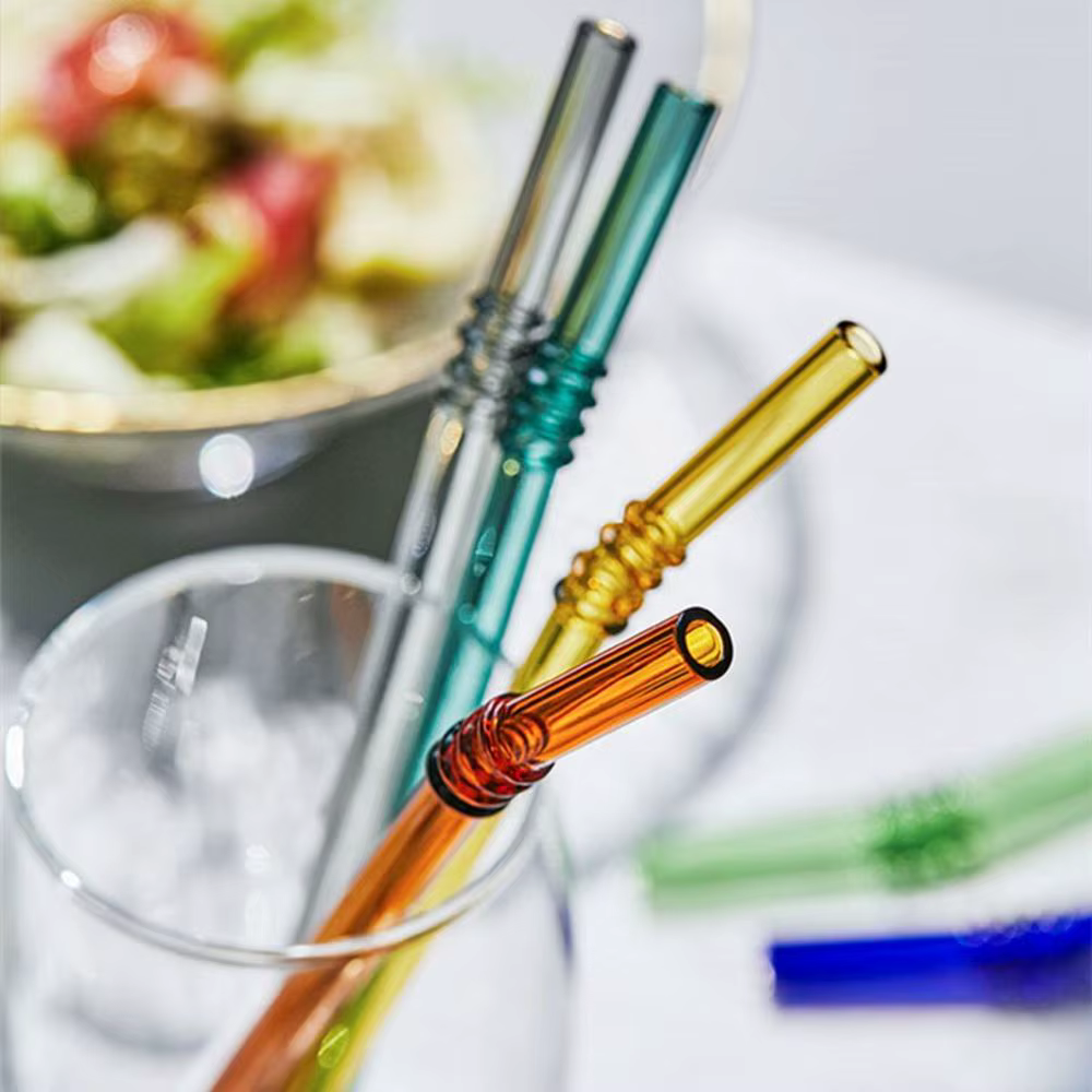 Pailles en verre réutilisables