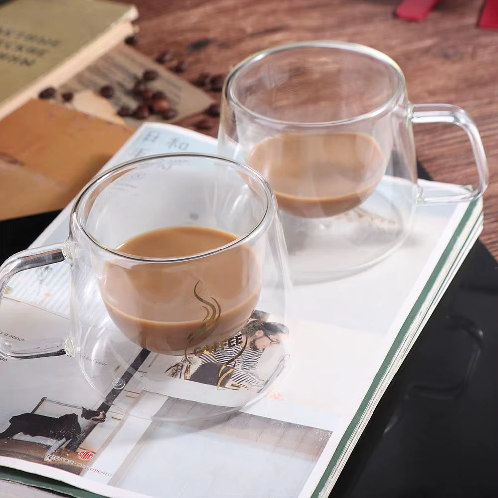 Tasse à café transparente de 200ml