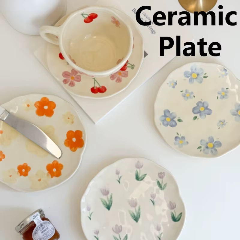 Ensemble de tasses à café avec assiette en céramique