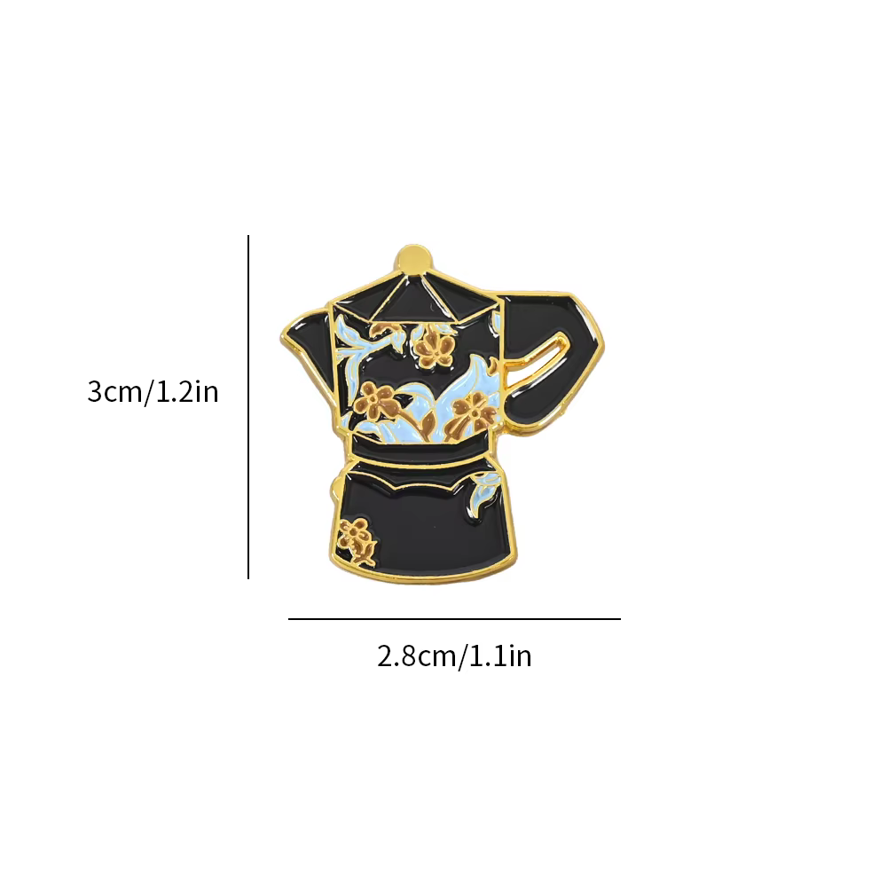 Jolies broches de café pour femmes et hommes