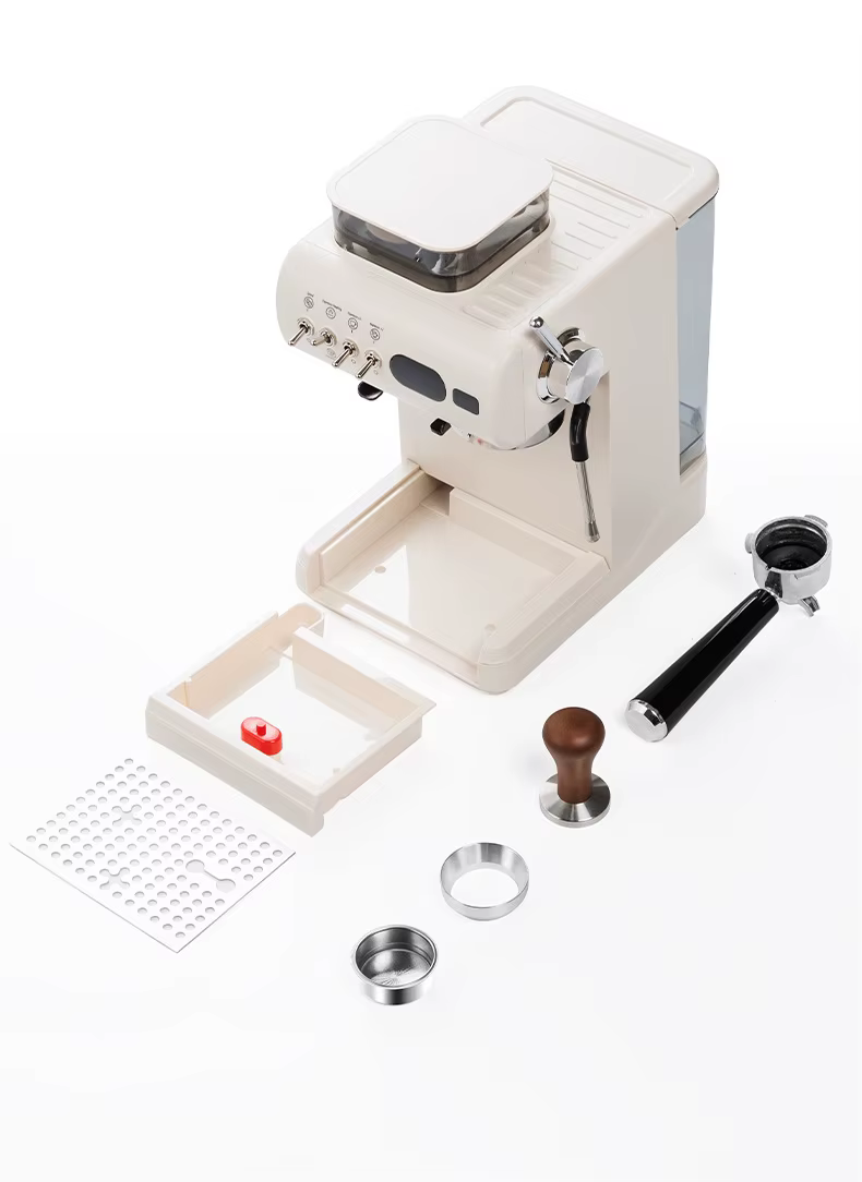 Machine à expresso semi-automatique – Pression de 20 bars avec moulin intégré