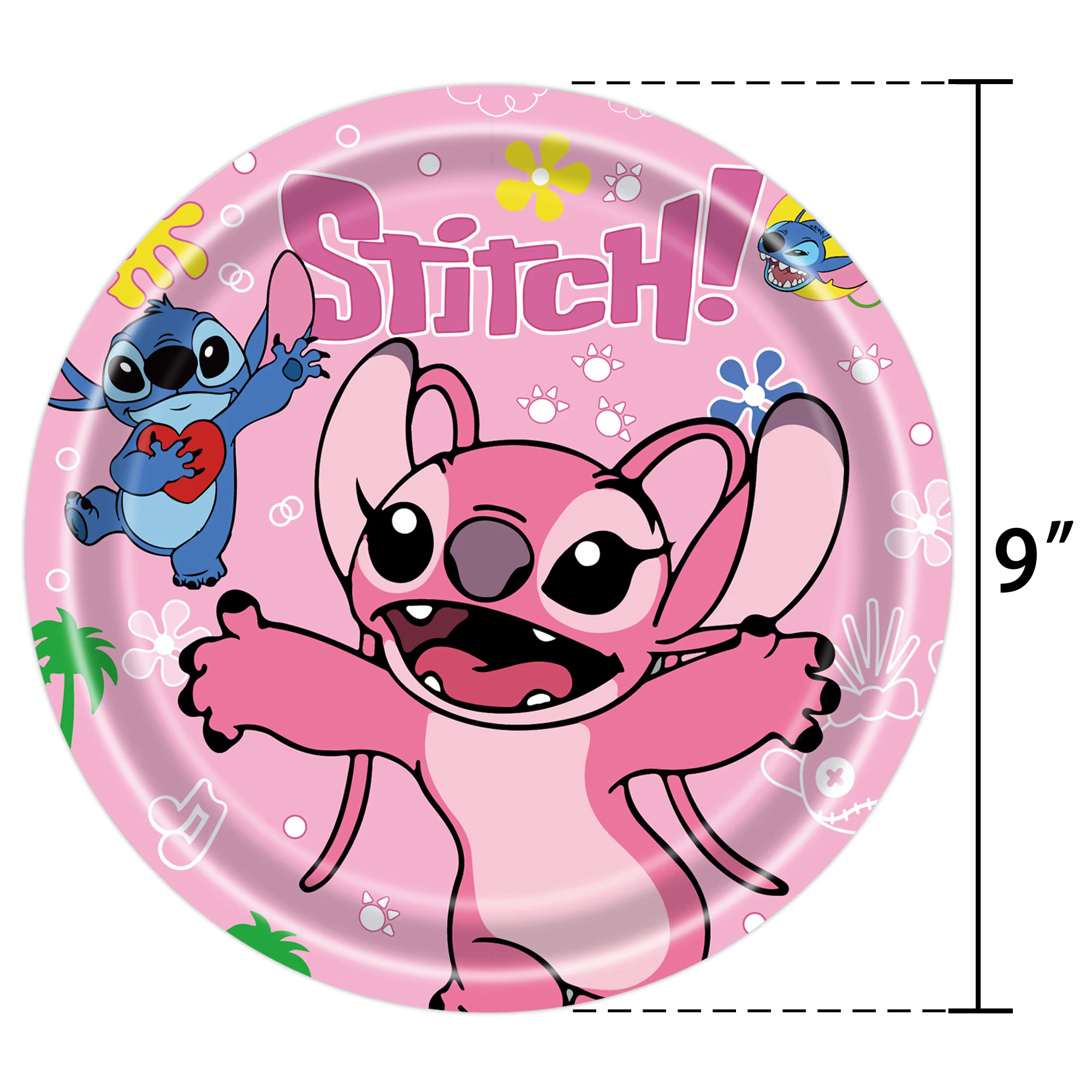 Décorations d'anniversaire Stitch & Ensemble de vaisselle