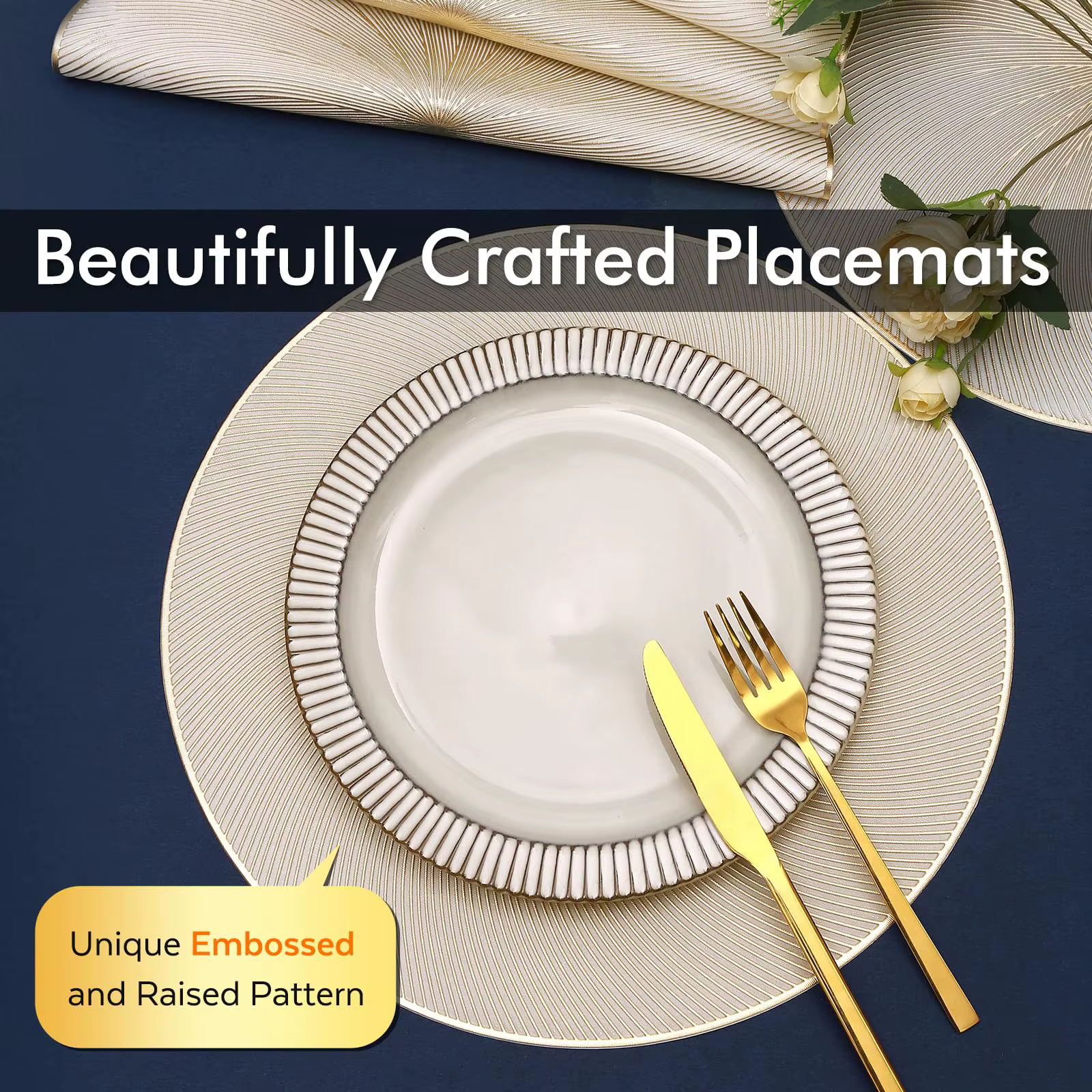 Sets de table ronds pour table à manger