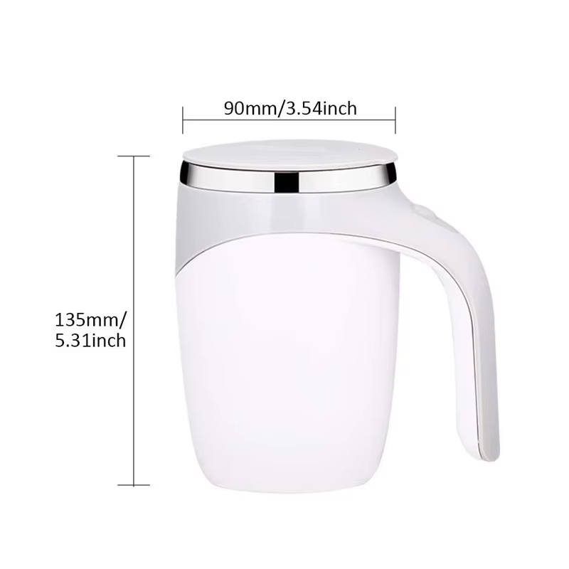 Tasse magnétique rotative électrique en acier inoxydable