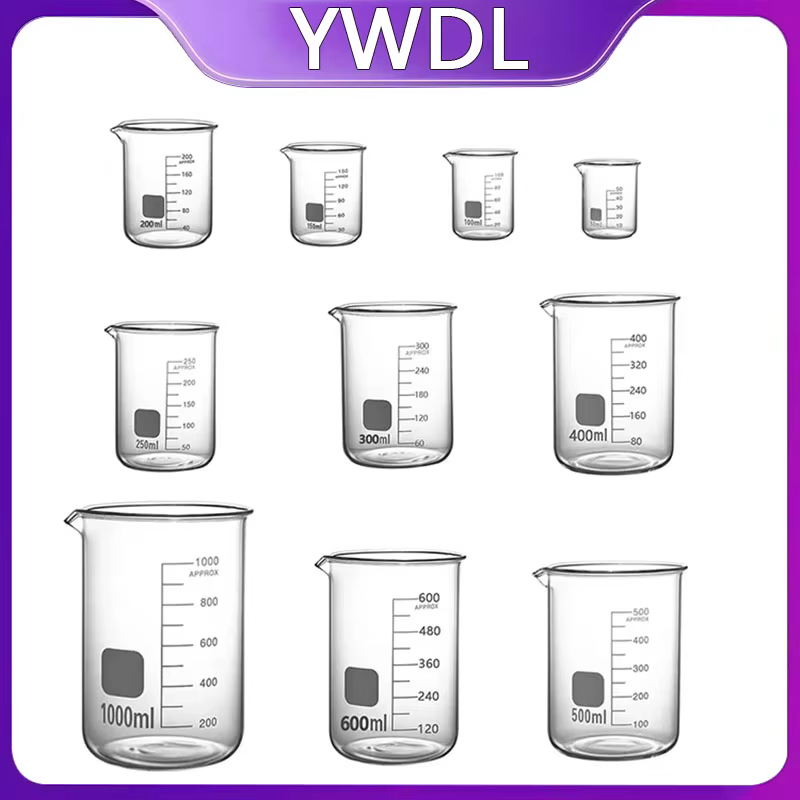 Tasse à mesurer en verre borosilicate YWDL avec échelle graduée