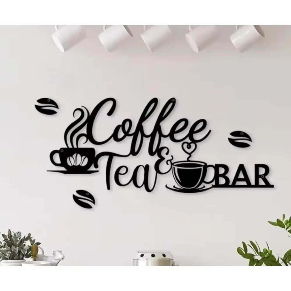 Panneau de Bar à café en métal