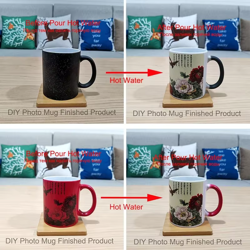 Tasse à Café Personnalisable avec Photo et Document Magique