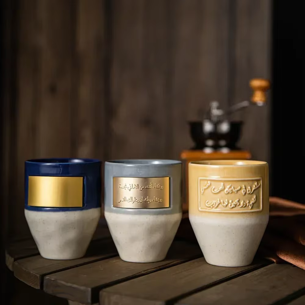 Tasse à café créative en céramique de style saoudien