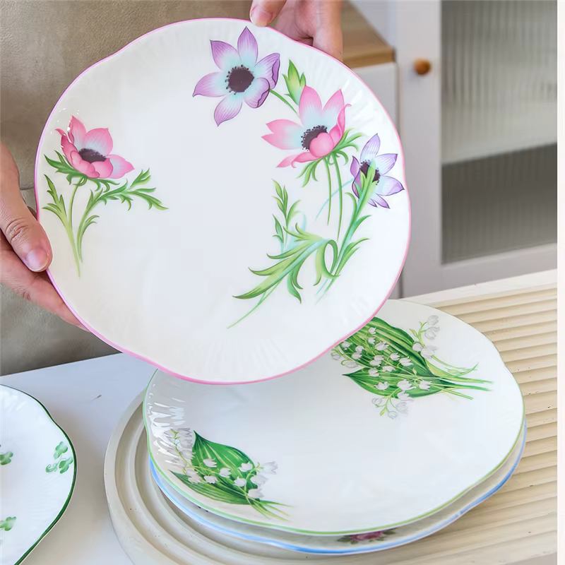 Sophia-Assiette Plate en Céramique