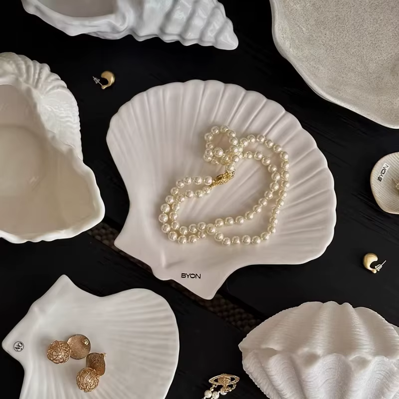 Ensemble de bols en coquillage en céramique