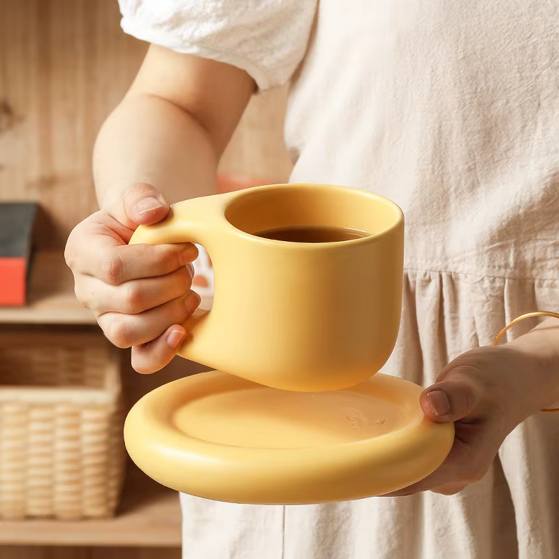 Tasse à café mignonne en céramique personnalisée