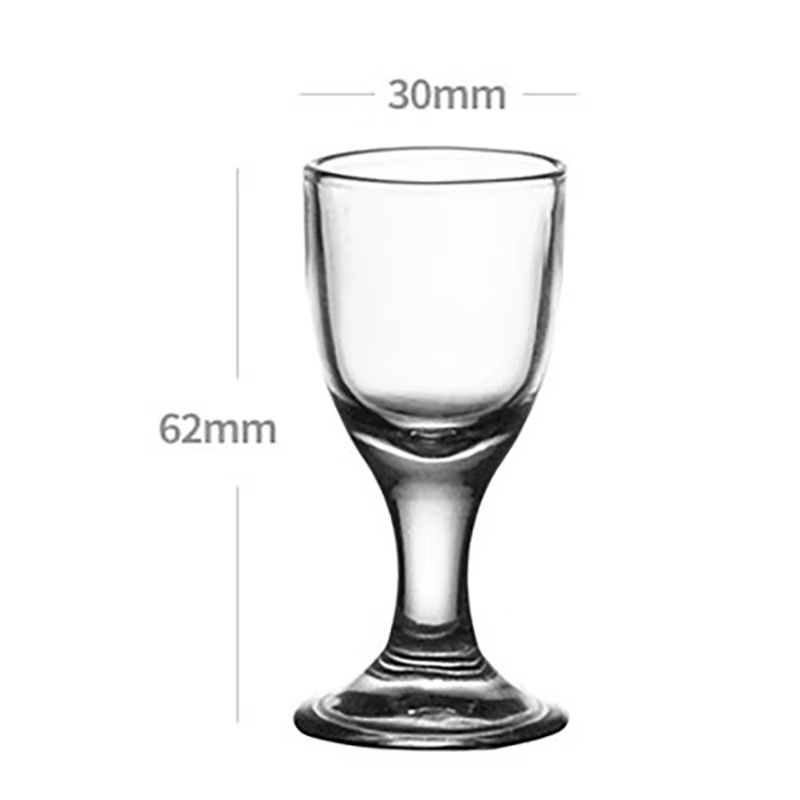 Ensemble de tasses à vin transparentes de 10ml