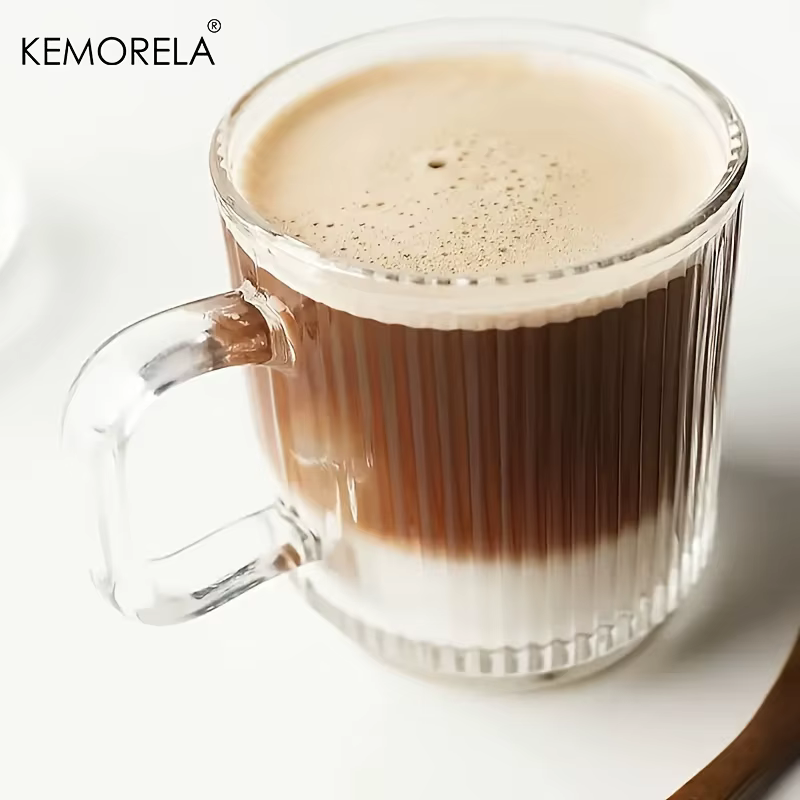 EllMORELA-Tasse à Café Verticale en Verre Mars