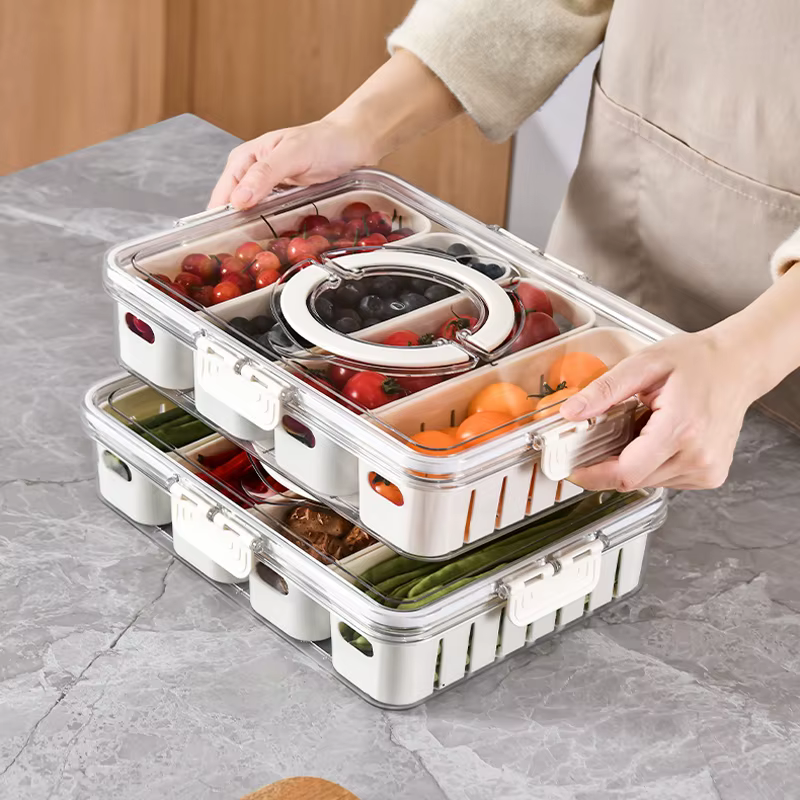 Assiette divisée avec couvercle
