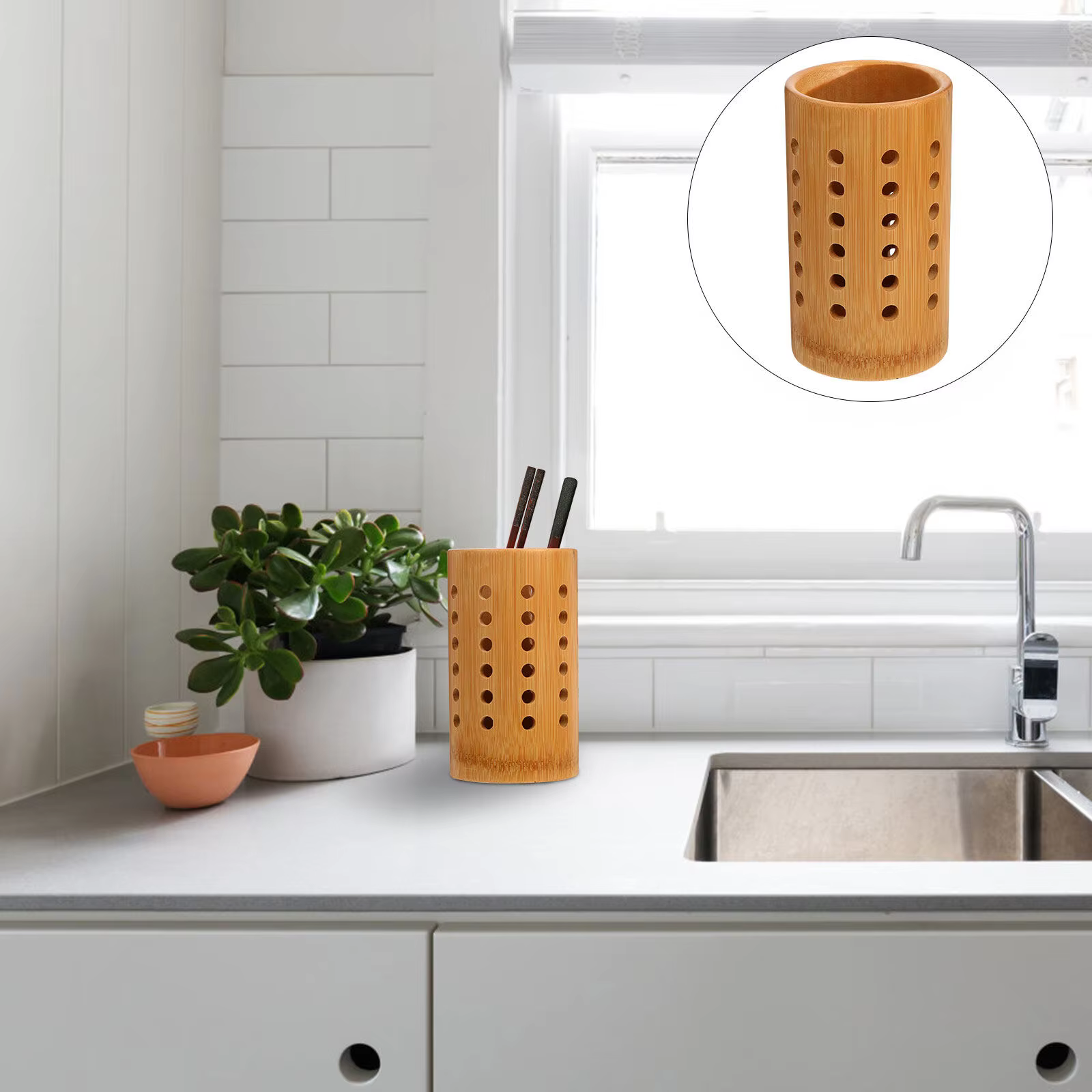 EvaluForks-Bac de rangement en bois