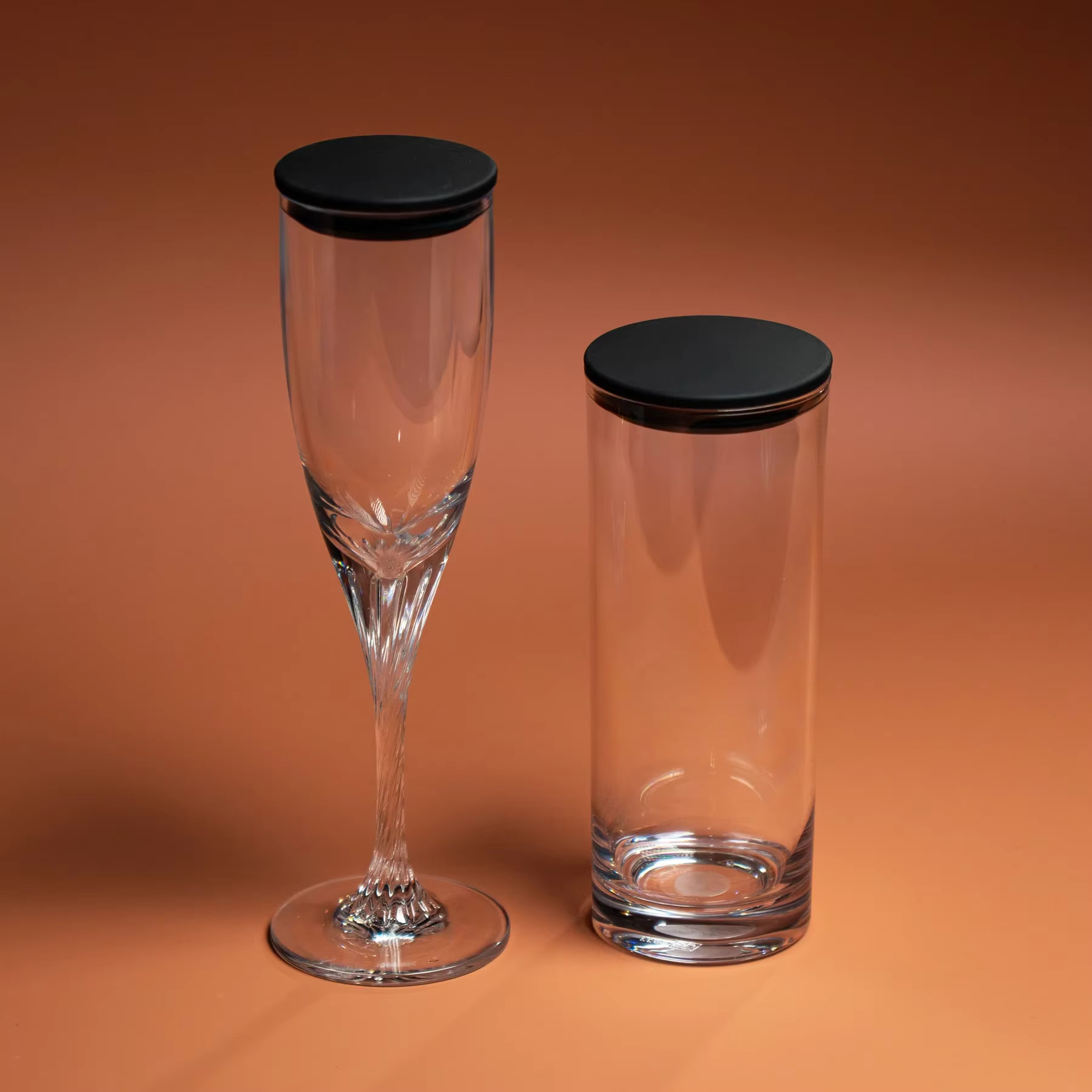 Verre à eau parfait et verre à Champagne parfait