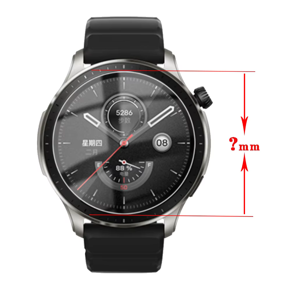 Film protecteur en verre pour écran de montre intelligente, couverture complète, 33mm, 34mm, 35mm, 36mm, 37mm, 38mm, 39mm, 40mm, 41mm, 42mm, 44mm, 30mm-46mm