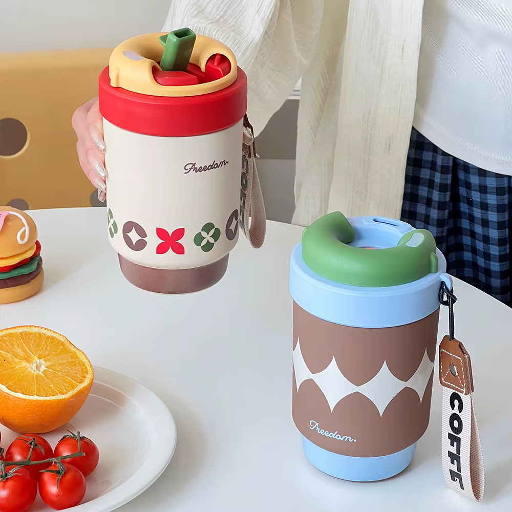 Tasse à café créative à Double boisson