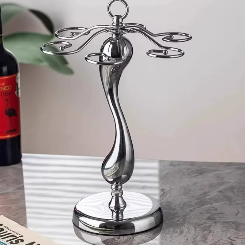 Présentoir de support de verre à vin de maison haut de gamme-support