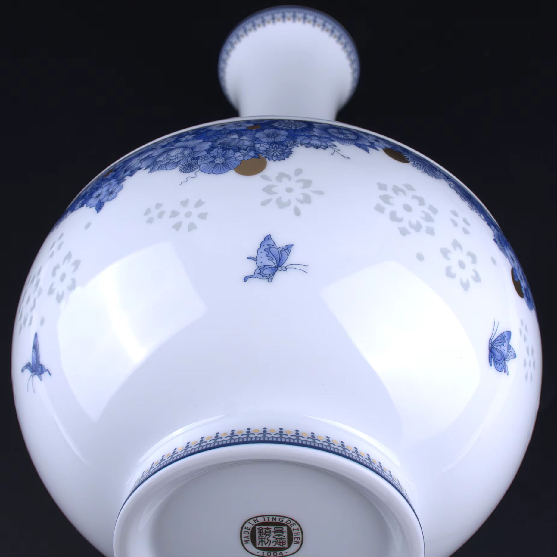 Vase en porcelaine Linglong de Jingdezhen LIANHUA POTTERY