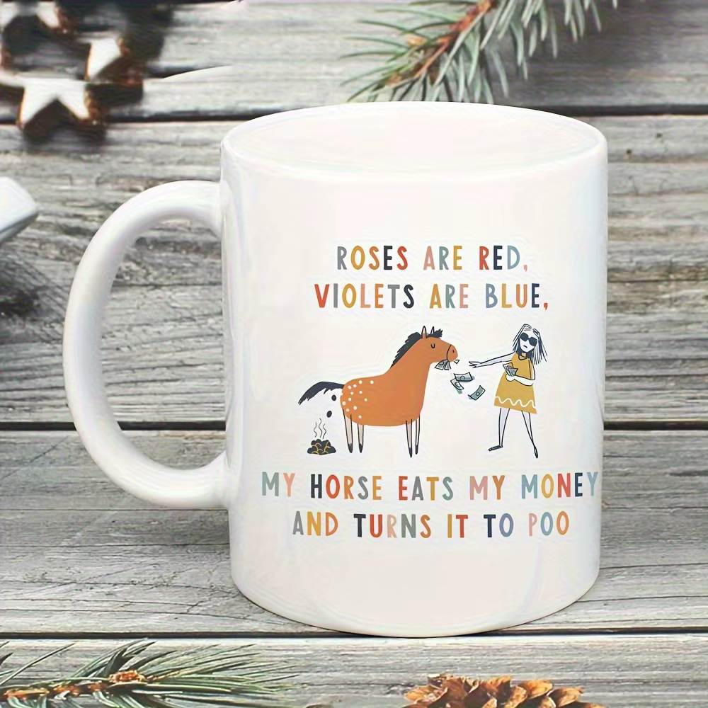 Tasse drôle d'amant de cheval