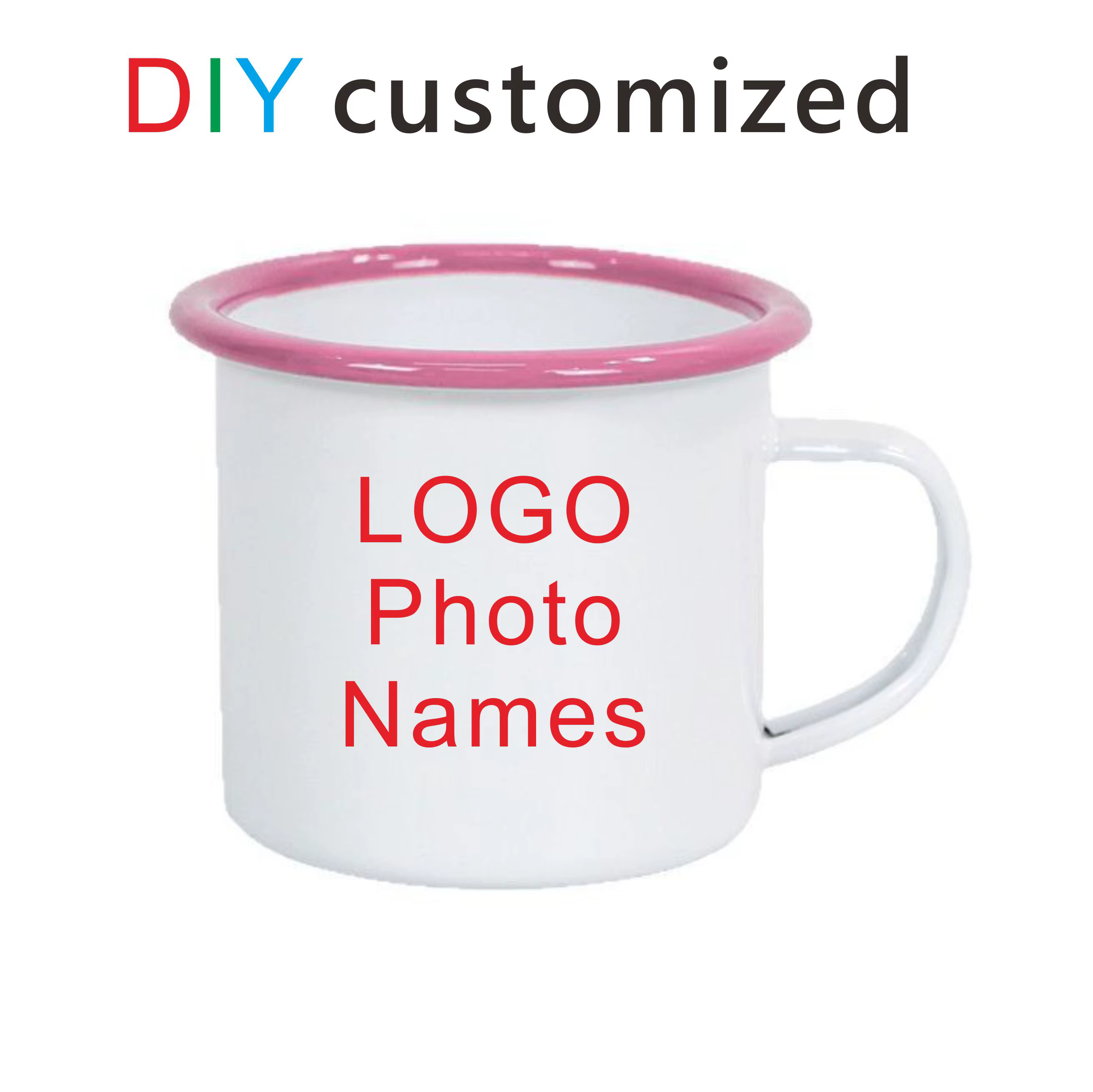 Tasse en métal émaillé personnalisée 350ML