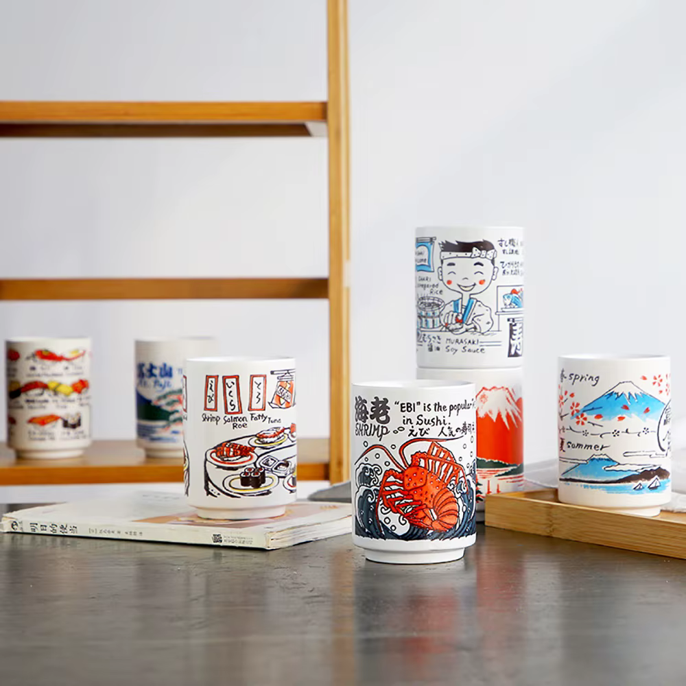 Tasses en céramique à Impression japonaise