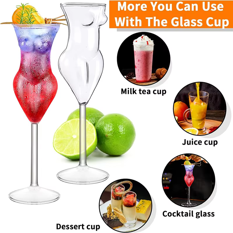 Verres à Cocktail en Verre pour le Vin