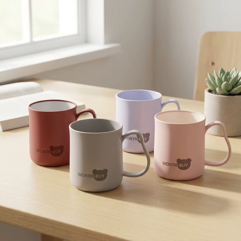Tasse à café incassable en plastique