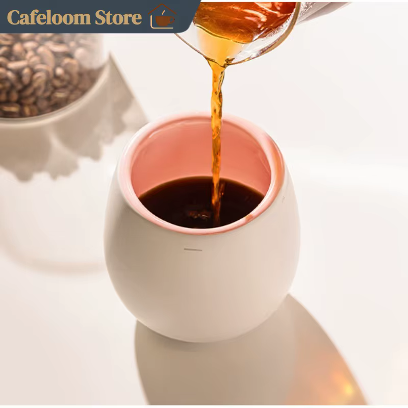 Timemore × Ni Wares Tasse de dégustation en céramique à double rebord pour espresso