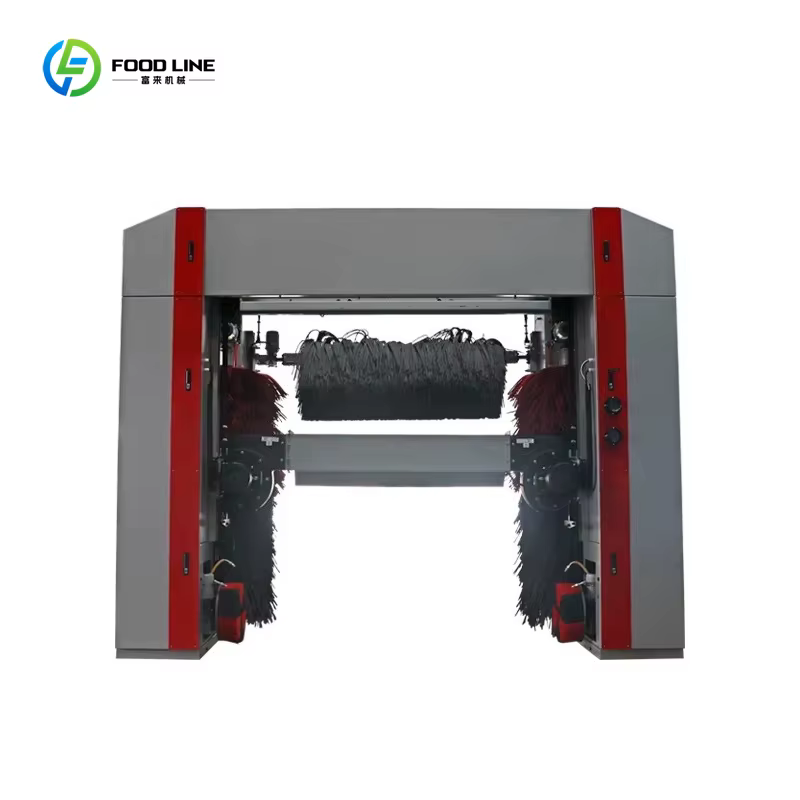 Machine de lavage de voitures en tunnel personnalisée avec 5 brosses, conception entièrement automatique, haute efficacité, équipement de lavage de véhicules