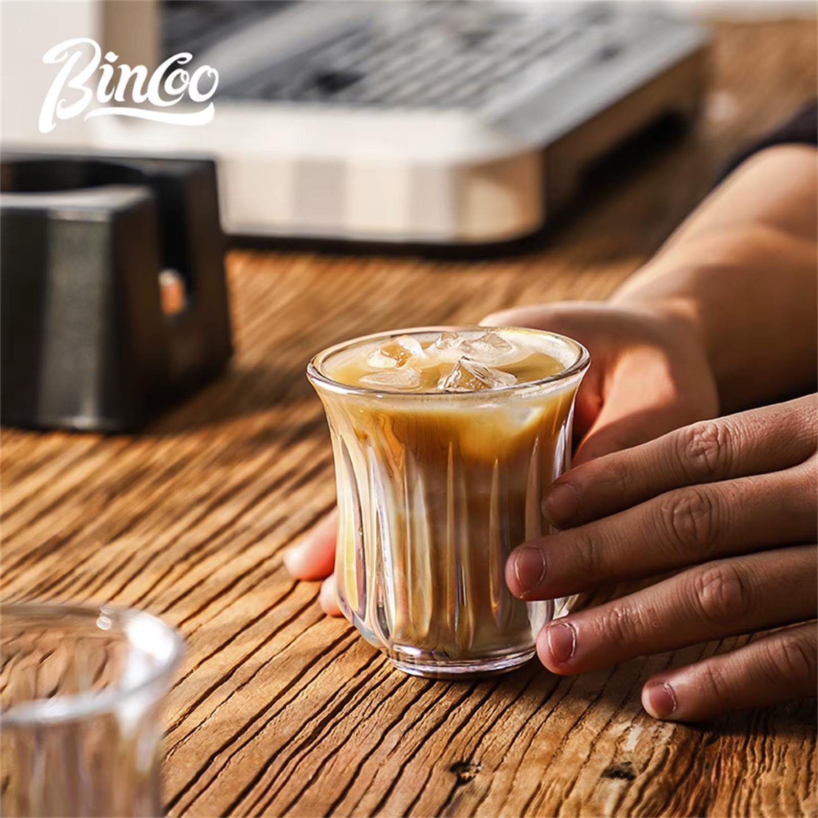 BINCOO 160ml verre tasse à café verres à boire pour expresso Cappuccino Latte