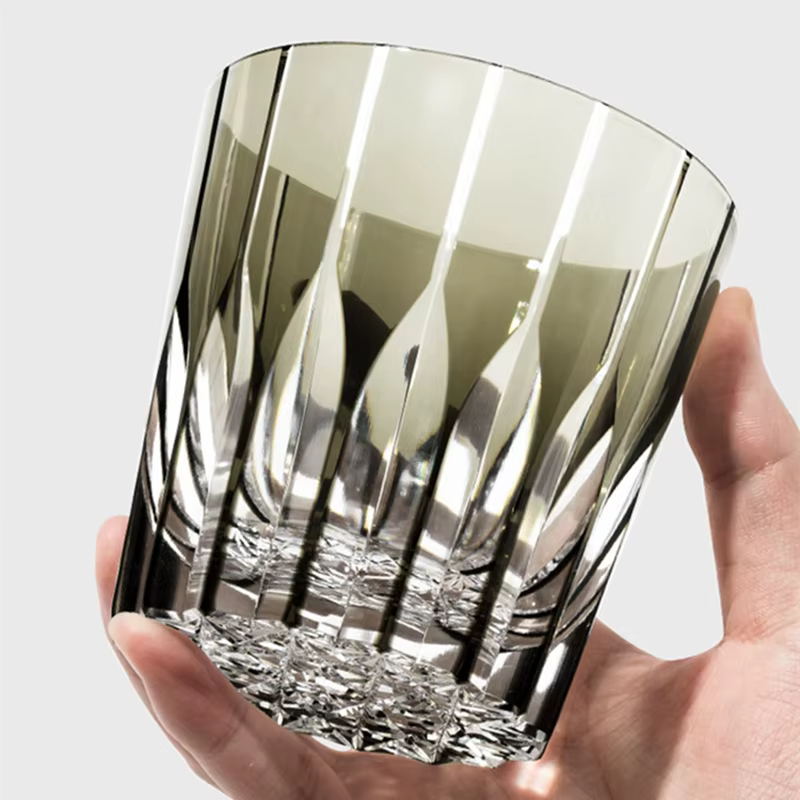 Verre à l'ancienne en cristal japonais Edo Kiriko