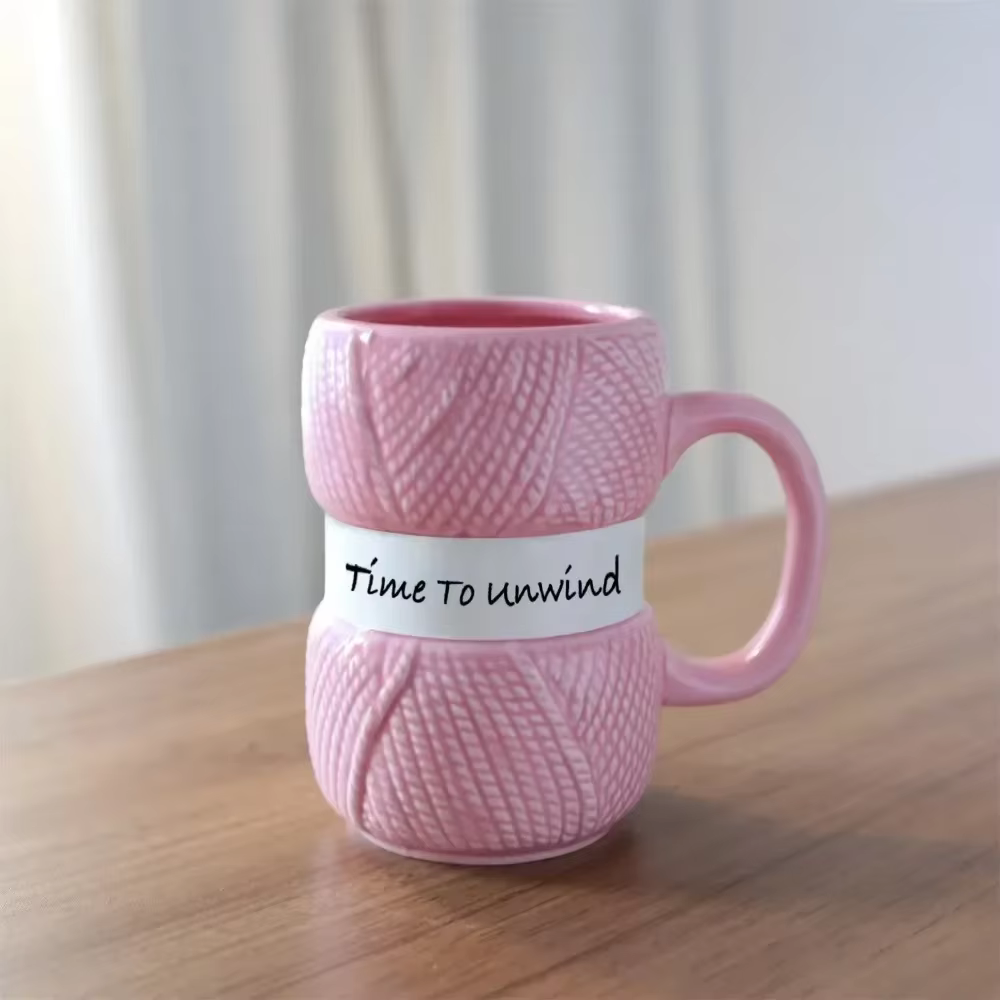 Tasse à café en céramique de Style tricot chaud