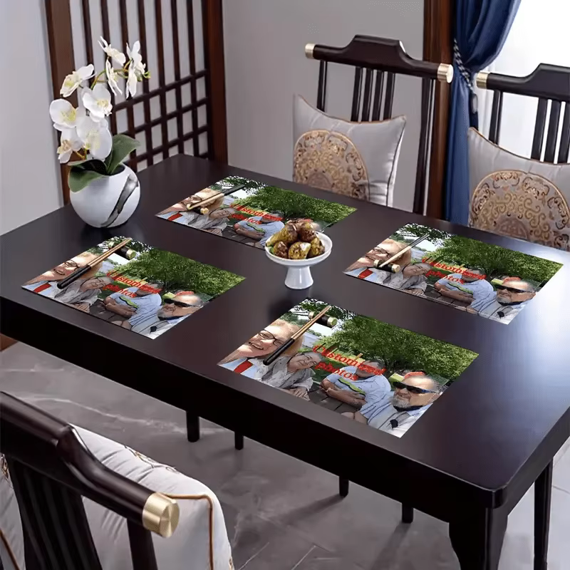 Ensemble de sets de table photo personnalisés