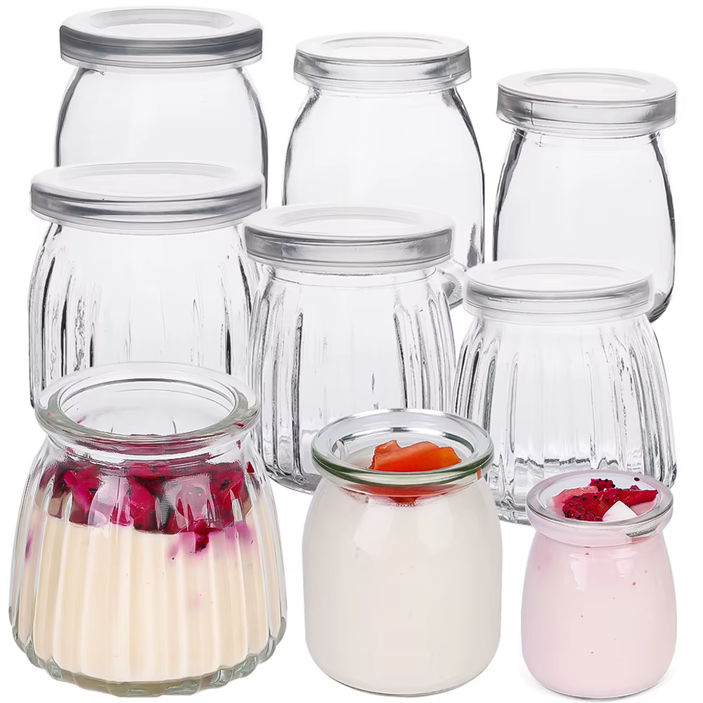 Mini pots à Pudding, bouteilles en verre de souhait mignonnes
