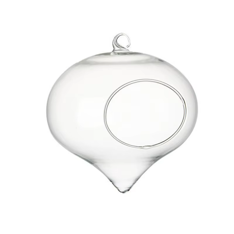 Vase à Boules de Verre de 11x9cm pour Décoration de Mariage, Terrarium, Conteneur, Pots