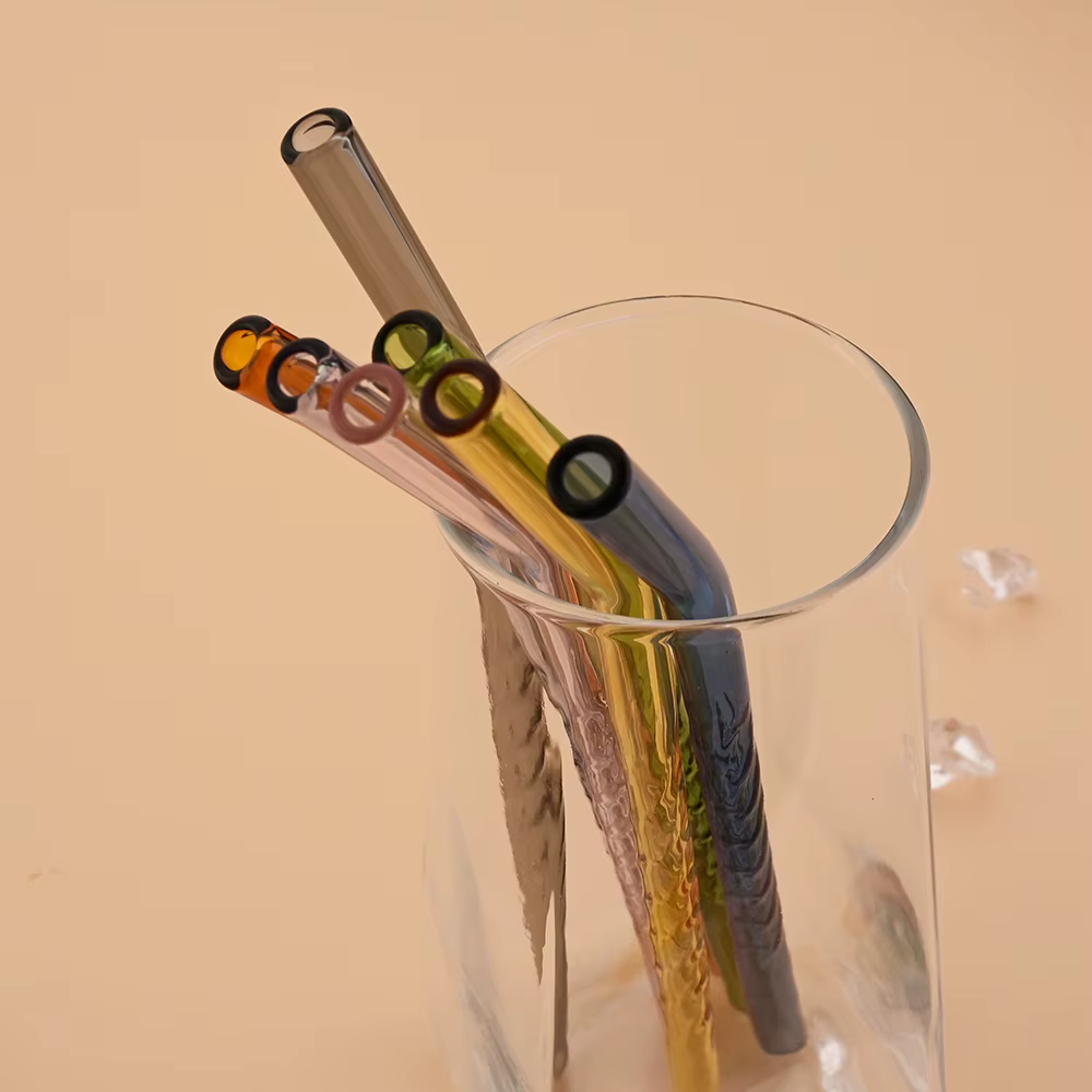 Pailles en verre réutilisables