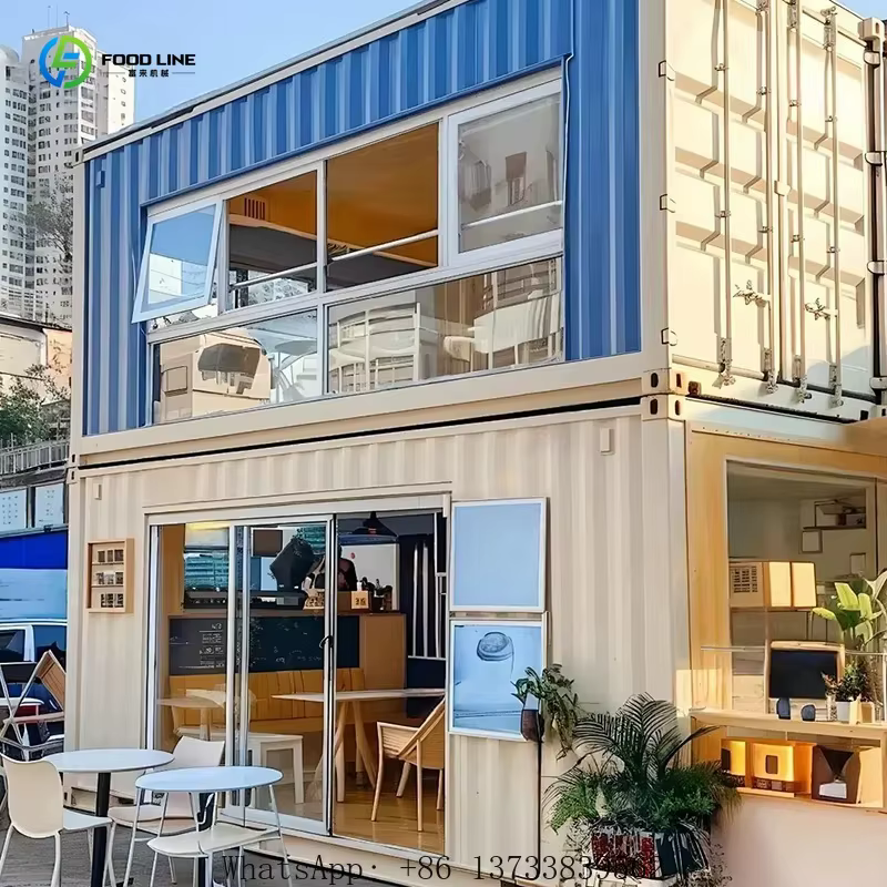 Cuisine extérieure personnalisée, restaurant commercial en conteneur, conteneur transportable pour les opérations commerciales