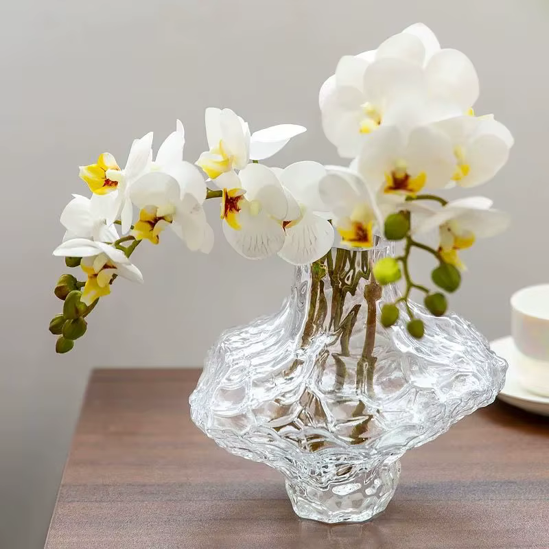 Vase en verre nordique Transparent