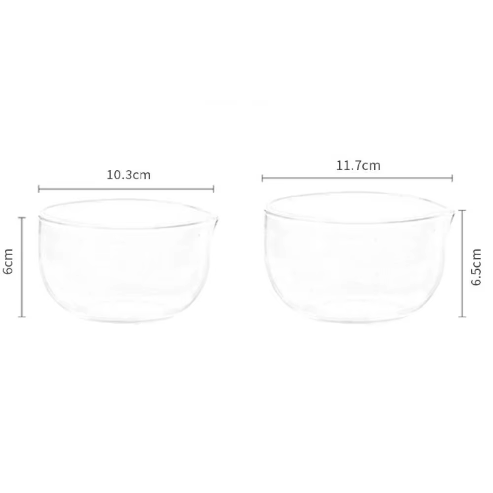 Nouveau 350/600ml bol en verre japonais Transparent bol à salade cuisson yaourt bol légumes